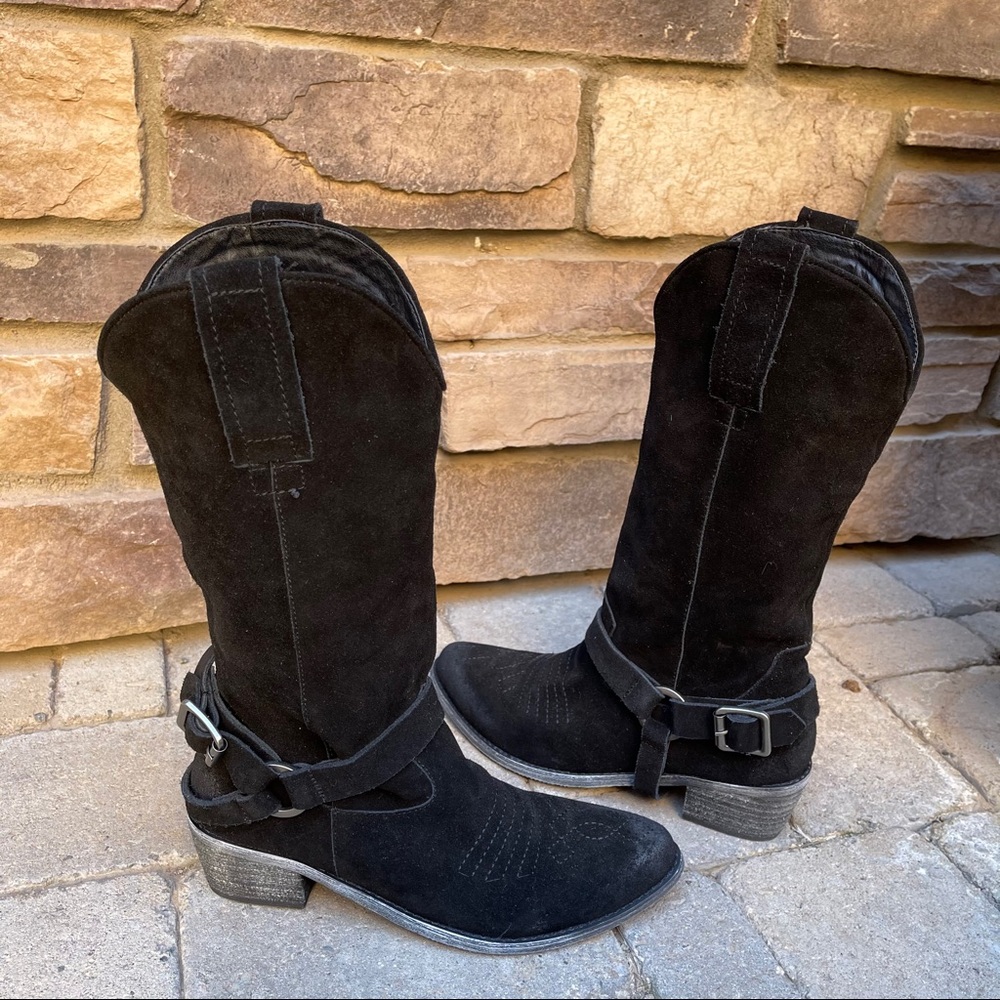 NWOB Vintage Foundry Peyton Western Black Boot